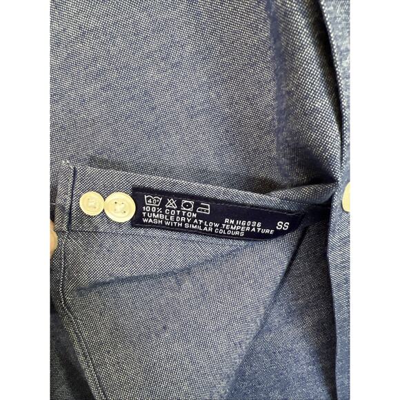 Charles Tyrwhitt Shirt Mens Large Blue Weekend Classic Fit Button Down Preppy - Picture 6 of 9